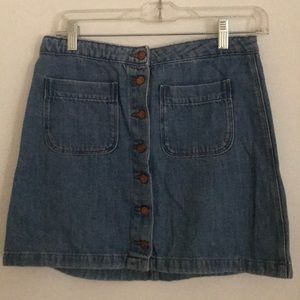 Brandy Melville button front skirt